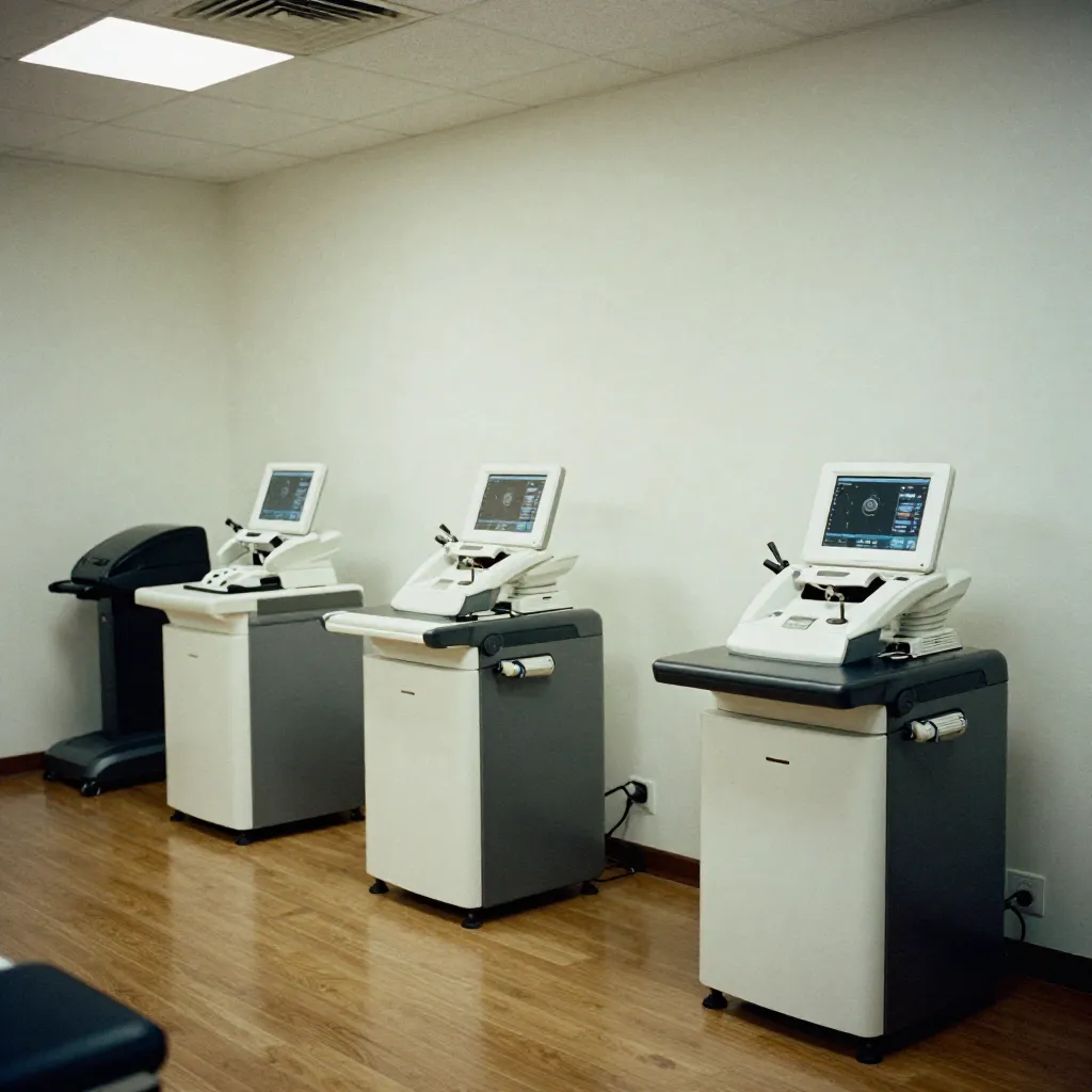 Corridor with glass partitions and neutral tones